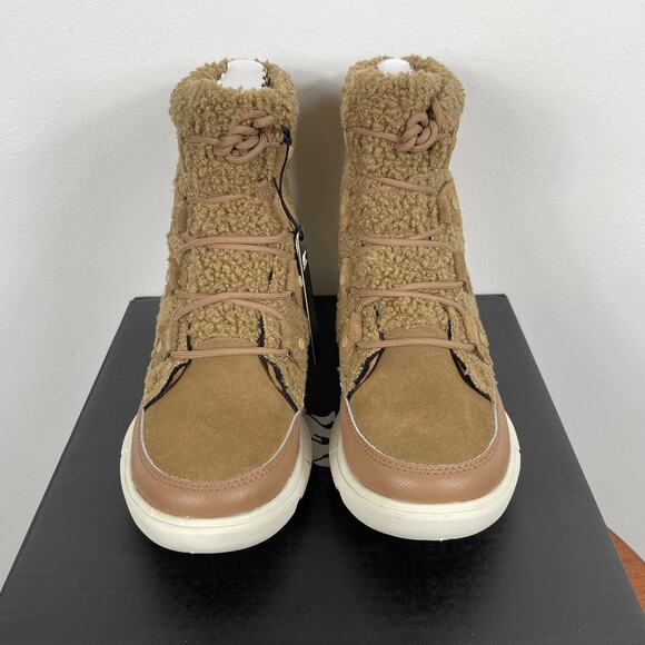 New Sorel Explorer II Joan Cozy Boots in Delta/Fawn Suede Women's Size 6 - Picture 1 of 6
